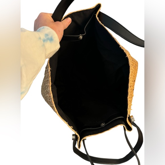 AllSaints Allington Straw Tote, Natural - Picture 5 of 9